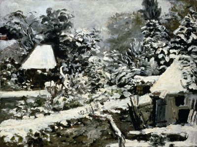 Paesaggio, effetto neve, c.1868 da Pierre Auguste Renoir