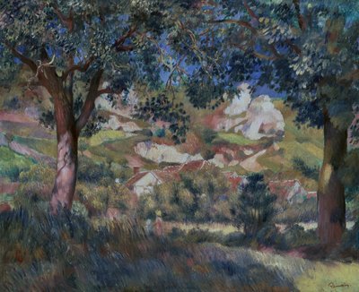 Paesaggio a La Roche Guyon, c.1887 da Pierre Auguste Renoir