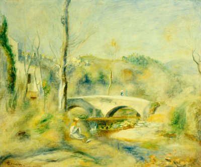 Paesaggio con ponte da Pierre Auguste Renoir