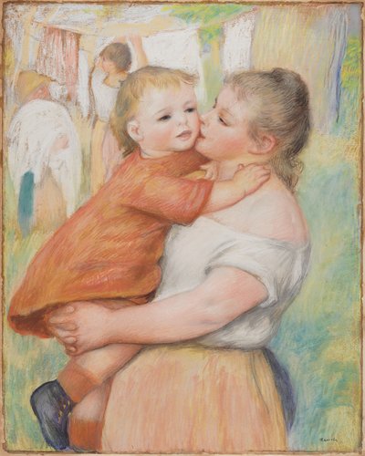 Lavandaia e Suo Figlio (Aline e Pierre) da Pierre Auguste Renoir