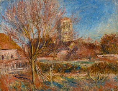 La chiesa di Essoyes, 1900 circa (olio su tela) da Pierre Auguste Renoir