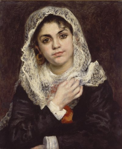 Lise con uno Scialle Bianco, c.1872 da Pierre Auguste Renoir