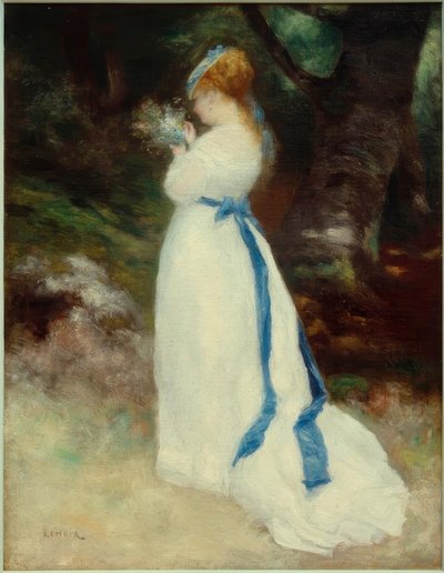 Lise con un mazzo di fiori di campo da Pierre Auguste Renoir