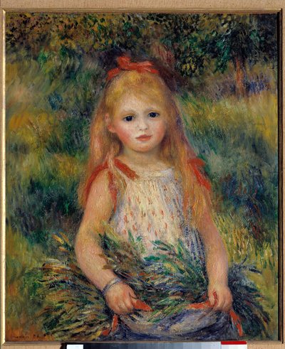 Bambina con il fascio da Pierre Auguste Renoir