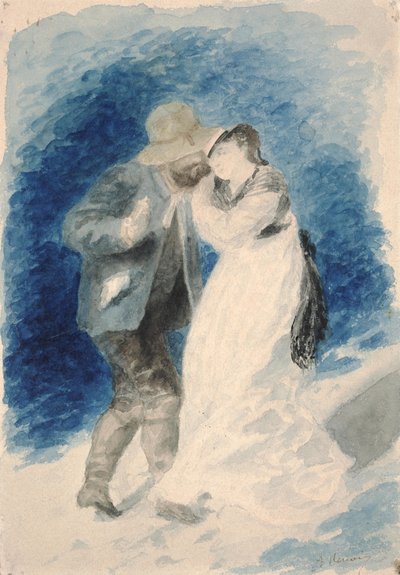 M. Jules Le Coeur e Mlle. Clemence Trehot da Pierre Auguste Renoir