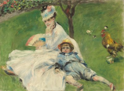 Madame Monet e suo figlio da Pierre Auguste Renoir