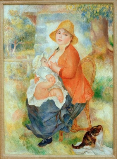 Maternità. Donna che allatta il suo bambino da Pierre Auguste Renoir