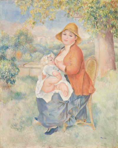 Maternità o Donna che allatta il figlio (Madame Renoir e suo figlio) da Pierre Auguste Renoir
