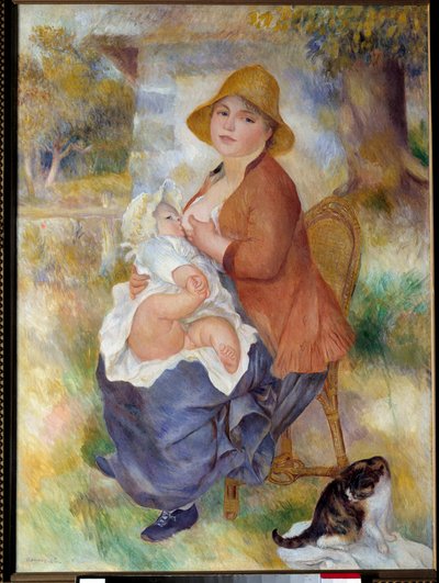 Maternità, detto anche il bambino nel seno, dipinto di Pierre Auguste Renoir da Pierre Auguste Renoir