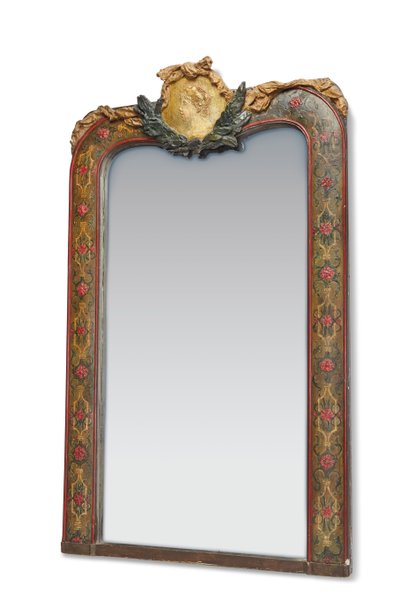 Cornice dello specchio sormontata da un medaglione con "Testa di fanciulla" per il salone di Madame Charpentier, c.1878-79 da Pierre Auguste Renoir