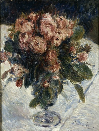 Rose muschiate, c. 1890 da Pierre Auguste Renoir