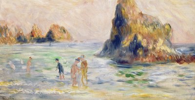 Baia di Moulin Huet, Guernsey, c.1883 da Pierre Auguste Renoir