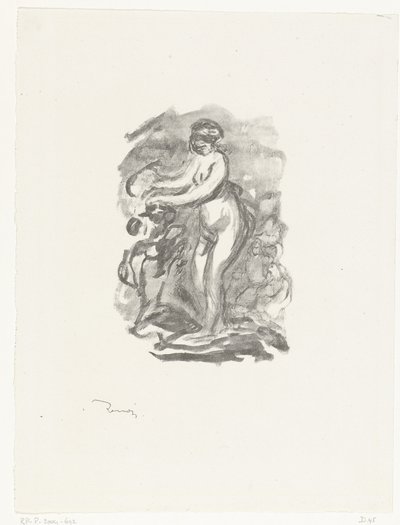 Donna nuda accanto a una vite da Pierre Auguste Renoir
