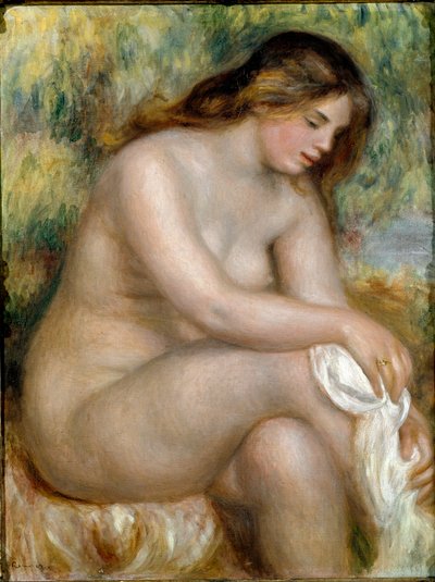 Nudo seduto (bagnante che si asciuga la gamba) da Pierre Auguste Renoir
