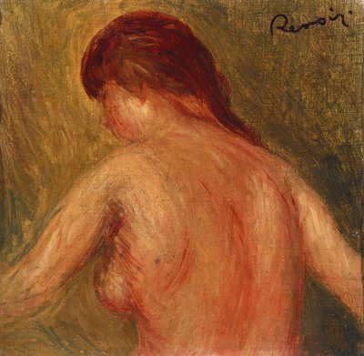 Torso Femminile Nudo, di Schiena da Pierre Auguste Renoir