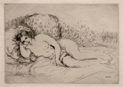Donna nuda reclinata da Pierre Auguste Renoir