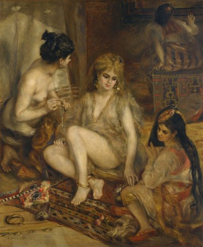 Parigine in costume algerino Harem da Pierre Auguste Renoir