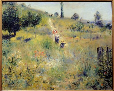 Sentiero che sale tra le erbe alte Pittura di Pierre Auguste Renoir (1841-1919) 1875 Parigi, museo d