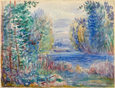 Paesaggio fluviale da Pierre Auguste Renoir