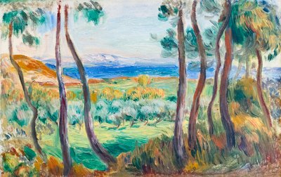 Pini vicino a Cagnes, c. 1910 da Pierre Auguste Renoir