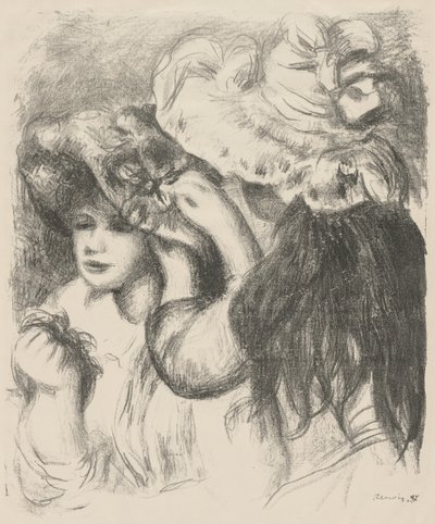 Fissare il cappello da Pierre Auguste Renoir