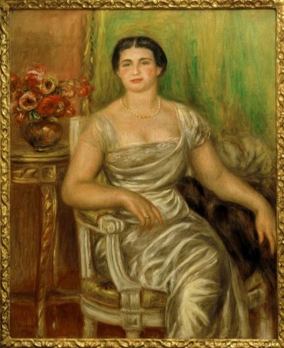 Ritratto della poetessa Alice Vallières-Merzbach da Pierre Auguste Renoir