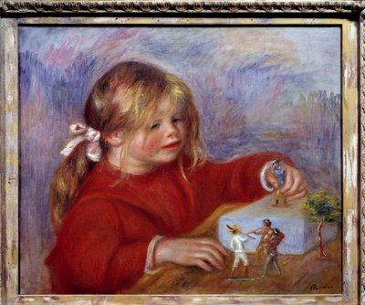 Ritratto di Claude Renoir bambino che gioca da Pierre Auguste Renoir