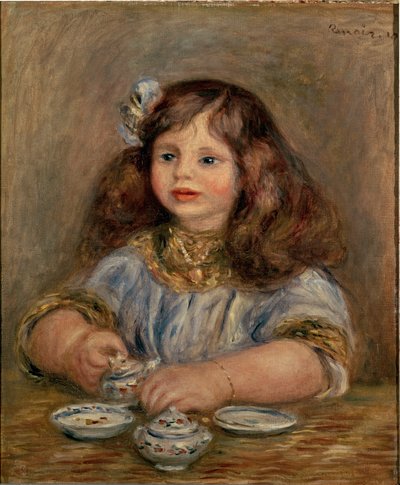 Ritratto di Genevieve Bernheim de Villers (1907-1936), futura contessa Jean de la Chapelle da Pierre Auguste Renoir