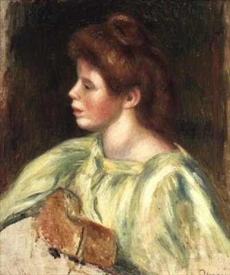 Ritratto di una Donna che Suona la Chitarra da Pierre Auguste Renoir