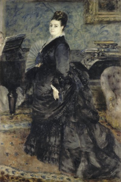Ritratto di una donna, chiamata Mme Georges Hartmann, c. 1874 da Pierre Auguste Renoir