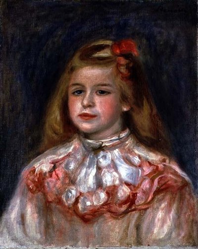 Ritratto di una Giovane Ragazza, c.1895 da Pierre Auguste Renoir