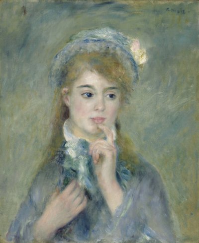 Ritratto di una giovane donna da Pierre Auguste Renoir