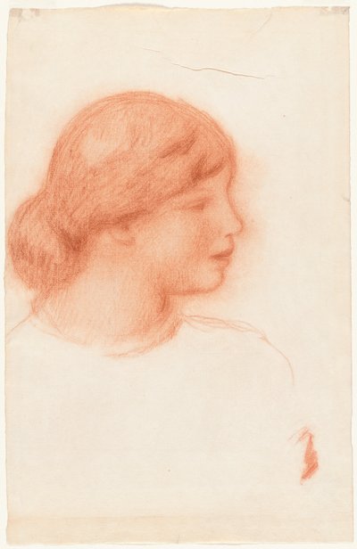 Profilo di una giovane donna, c. 1910 da Pierre Auguste Renoir