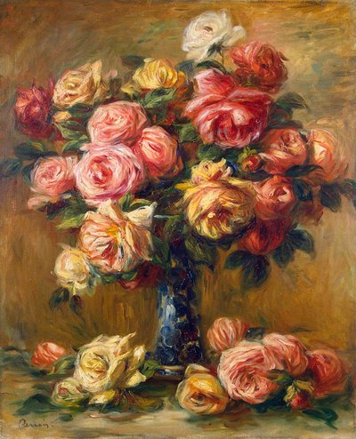 Rose in un Vaso, c1910 da Pierre Auguste Renoir
