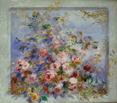 Rose in una finestra, 1879 da Pierre Auguste Renoir