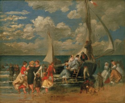 Riunione intorno a una barca da Pierre Auguste Renoir