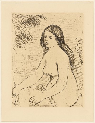 Donna nuda seduta da Pierre Auguste Renoir
