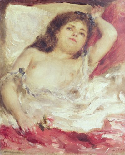 Donna semi-nuda a letto: La Rosa, prima del 1872 da Pierre Auguste Renoir