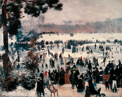 Pattinatori al Bois de Boulogne a Parigi da Pierre Auguste Renoir