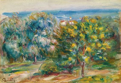 Schizzo di un Paesaggio nel Midi da Pierre Auguste Renoir