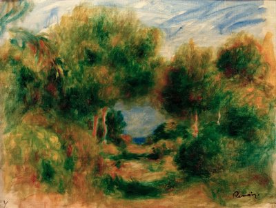 Uscita dal bosco, mare sullo sfondo da Pierre Auguste Renoir