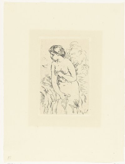 Donna nuda in piedi o bagnante da Pierre Auguste Renoir
