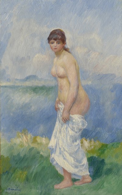 Bagnante in piedi da Pierre Auguste Renoir