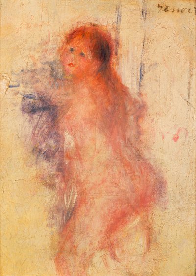 Donna nuda in piedi da Pierre Auguste Renoir