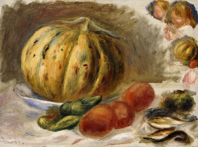 Natura Morta con Melone e Pomodori da Pierre Auguste Renoir