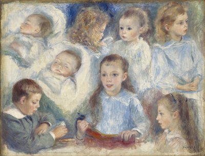 Studi di teste da Pierre Auguste Renoir