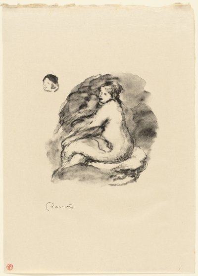 Studio di nudo femminile seduto, variante da Pierre Auguste Renoir