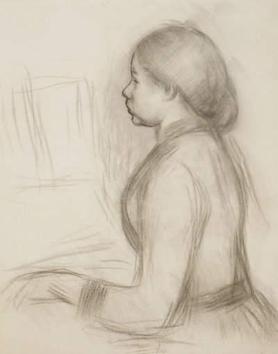Studio di una Giovane Ragazza al Pianoforte da Pierre Auguste Renoir