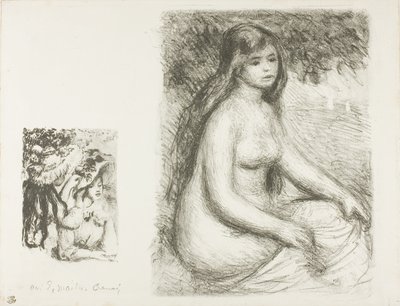 Il cappello appuntato e il bagnante da Pierre Auguste Renoir