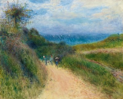 La Strada per Berneval, c.1880 da Pierre Auguste Renoir